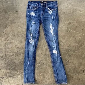 Express Skinny Ripped Jeans